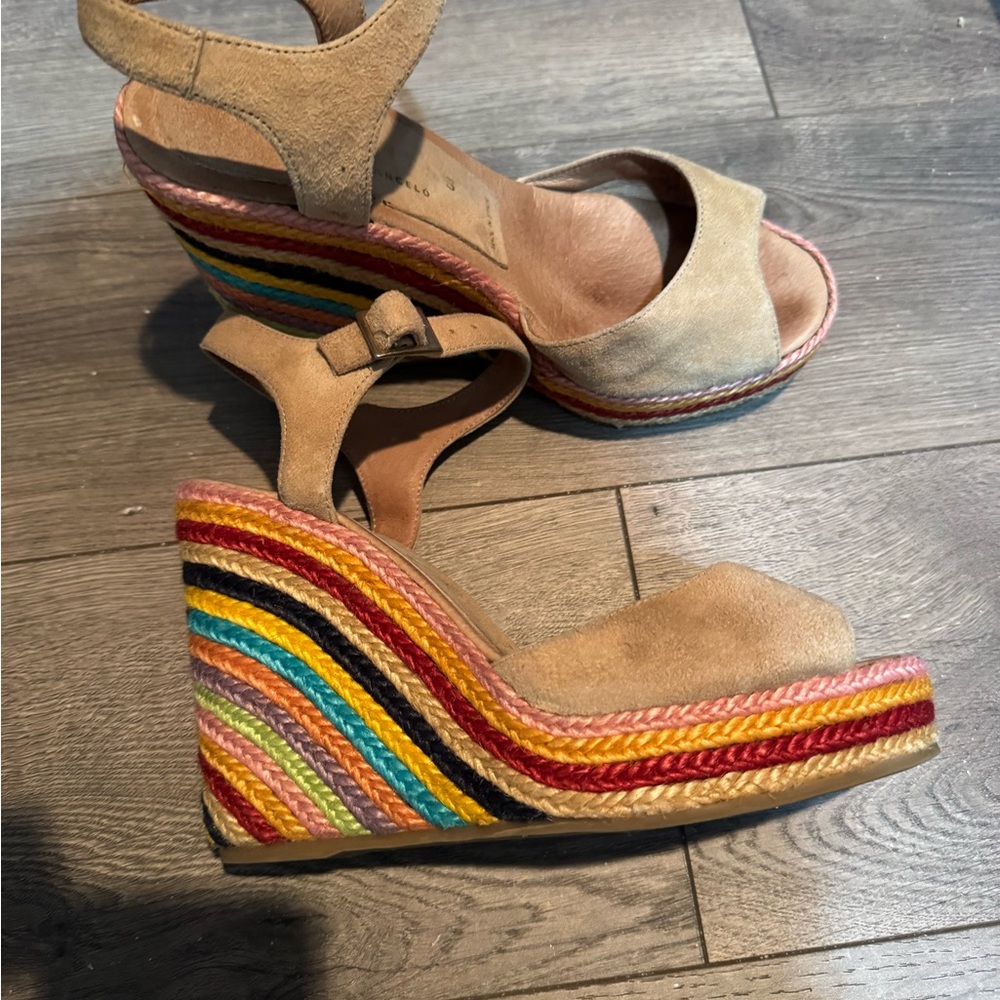 Rainbow Wedge Sandals *GUC*